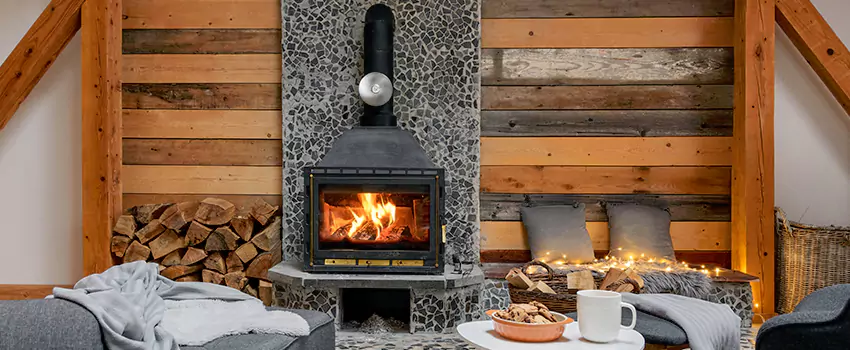 Thelin Hearth Products Direct Vent Gas Stove Fireplace Inspection in Jasper, Indiana